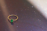 【△在庫限り/5月誕生石】エメラルド　オーバルSリング【Emerald/Oval small ring】