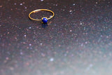 【12月誕生石】ラピスラズリ　K10ラウンド4リング【Lapis Lazuli/K10 Round ring (4mm)】