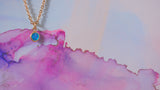 アパタイト　ブリリアント”4” 14kgf ネックレス【Apatite/14kgf Brilliant necklace (4mm)】