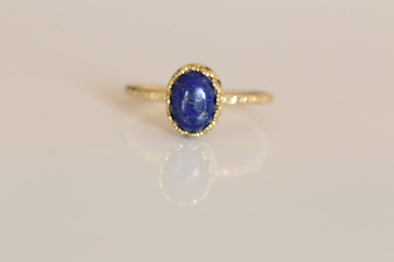 【Video/12月誕生石】ラピスラズリ　オーバルリング【Lapis Lazuli/Oval ring】