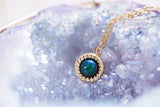 【○在庫限り/10月誕生石】ブラックオパール　ヴィクトリアネックレス【Black Opal/Victoria necklace】