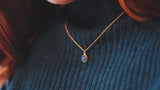 カイヤナイト　オーバルネックレス【Kyanite/Oval necklace】