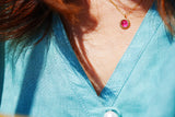 【10月誕生石】ピンクトルマリン　ヴィクトリアネックレス【Pink Tourmaline//Victoria necklace】