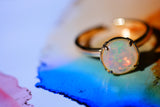 【Video/10月誕生石】オパール　ファセットリング【Opal/Faceted round ring】