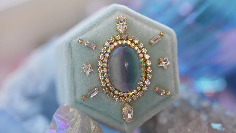 【フローライト&セイレーン】フローライト　ヘキサゴンボックス【Fluorite&Siren/Hexagon ring box】