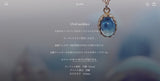 ブルーカルセドニー　オーバルネックレス【Blue Chalcedony/Oval  necklace】