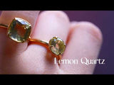 【Video】レモンクォーツ　ファセットリング【Lemon Quartz/Faceted round ring】