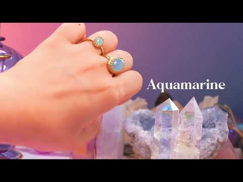 【◯在庫限り/Video/3月誕生石】アクアマリン　オーバルリング【Aquamarine/Oval ring】
