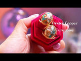 【Video】オイスターカッパーターコイズ　オーバルXLリング【Oyster Copper Turquoise/Oval XL ring】