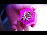 【Video/ルビー＆フューシャピンク】パフュームステッキの戦士ボックス【Ruby&Fuchsia Pink/Perfume magic stick/Hexagon Magic ring box】