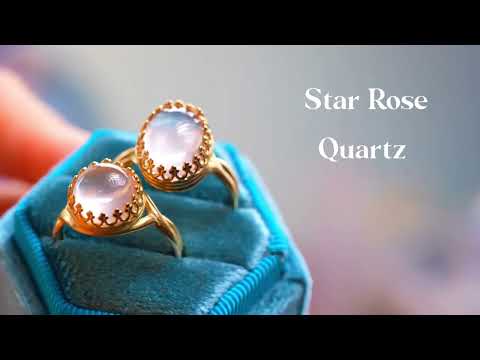 【Video】スターローズクォーツ　オーバルLLリング【Star Rose Quartz/Oval largest ring】
