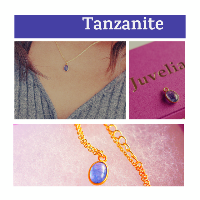 【12月誕生石】タンザナイト フレームネックレス【Tanzanite/Frame necklace】