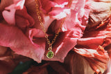 【8月誕生石】ペリドット ブリリアント”4” 14kgf ネックレス【Peridot/14kgf Brilliant necklace (4mm)】