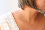 【3月誕生石】アイオライト ブリリアント”4” 14kgf ネックレス【Iolite/14kgf Brilliant necklace (4mm)】
