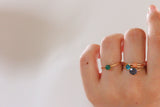 【3月誕生石】アイオライト　K10ブリリアント6リング【Iolite/K10 Brilliant ring (6mm)】