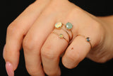 【Video/10月誕生石】オパール　K10 ブリリアント6リング【Opal/K10 Brilliant ring (6mm)】