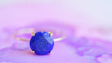 【Video/12月誕生石】ラピスラズリ　K10ブリリアント8リング【Lapis Lazuli/K10 Brilliant ring (8mm)】