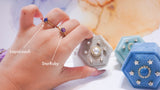 【12月誕生石】ラピスラズリ　ペアシェイプSファセットリング【Lapis Lazuli/Pear shape faceted small ring】