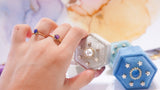 【12月誕生石】ラピスラズリ　ペアシェイプSファセットリング【Lapis Lazuli/Pear shape faceted small ring】