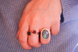 【1月誕生石】ガーネット　K10 ブリリアント6リング【Garnet/K10 Brilliant ring (6mm)】