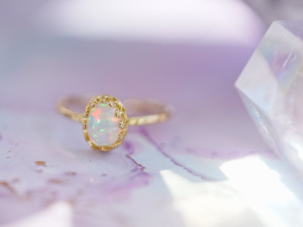 Video/10月誕生石】オパール オーバルリング【Opal/Oval ring】 – Juvelia